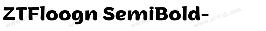 ZTFloogn SemiBold字体转换